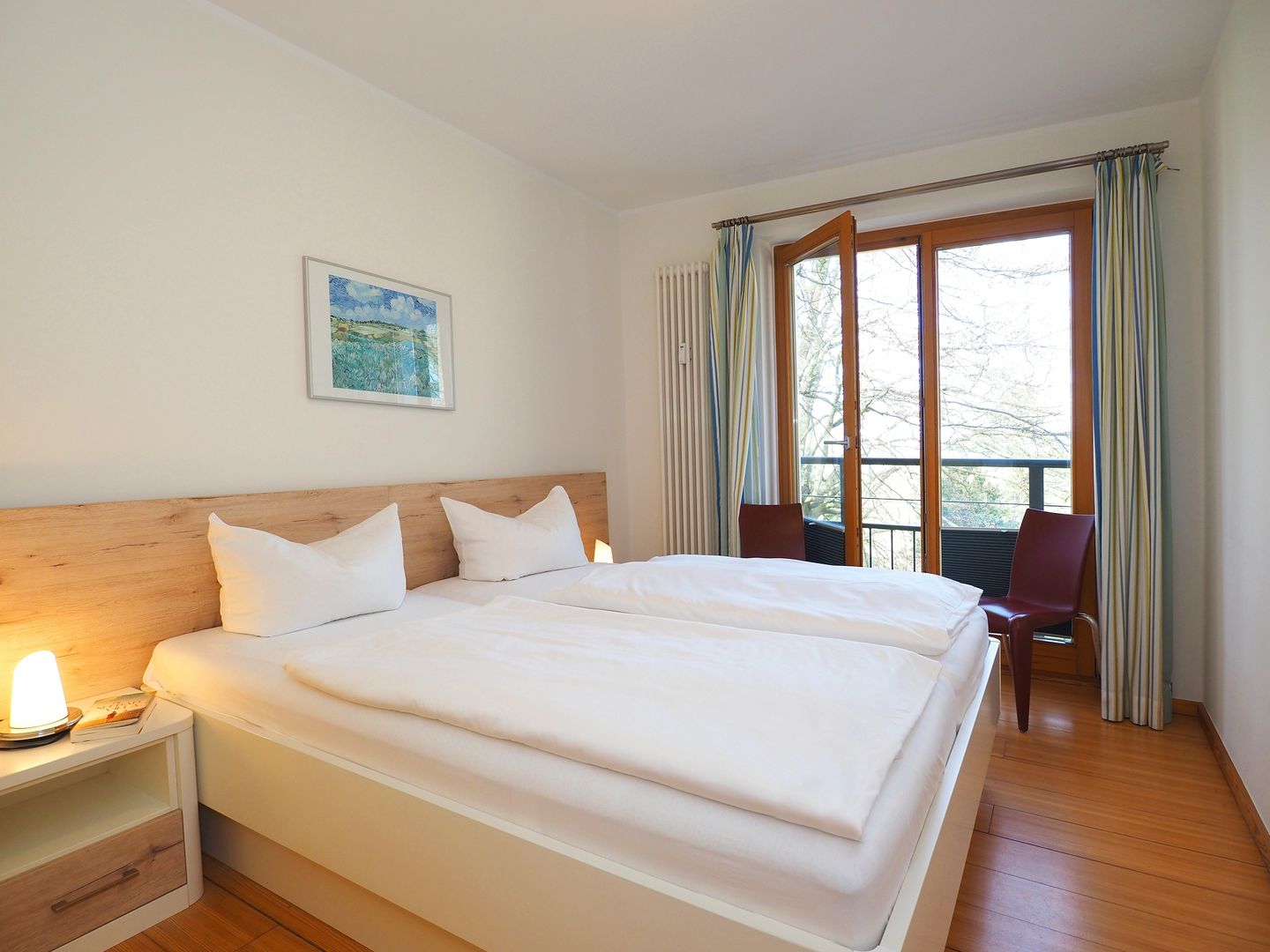 Kaiservillen Heringsdorf Ferienwohnung mit 2 Schlafzimmern und Balkon (D213) Insel Usedom - Schlafzimmer