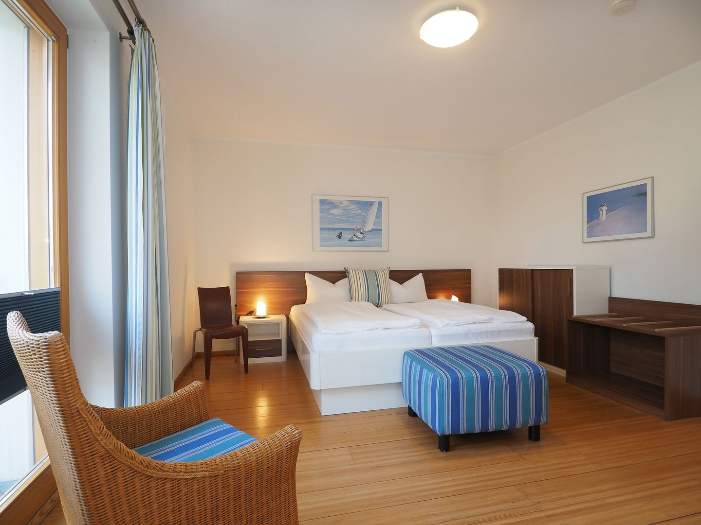 Kaiservillen Heringsdorf Ferienwohnung mit 2 Schlafzimmern und Balkon (D213) Insel Usedom - Schlafzimmer