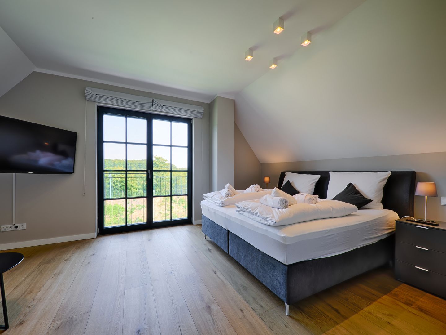 Premium Reetdachvilla mit 3 Schlafzimmern, Sauna und Kamin (F28) - Schlafzimmer