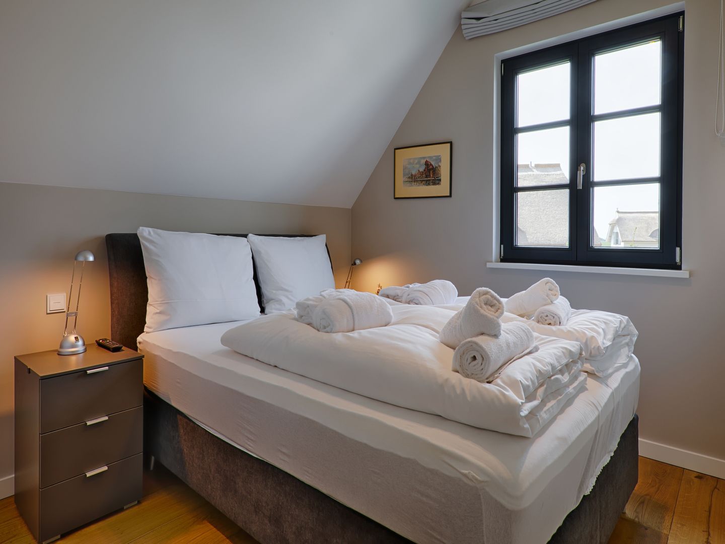 Premium Reetdachvilla mit 3 Schlafzimmern, Sauna und Kamin (F28) - Schlafzimmer