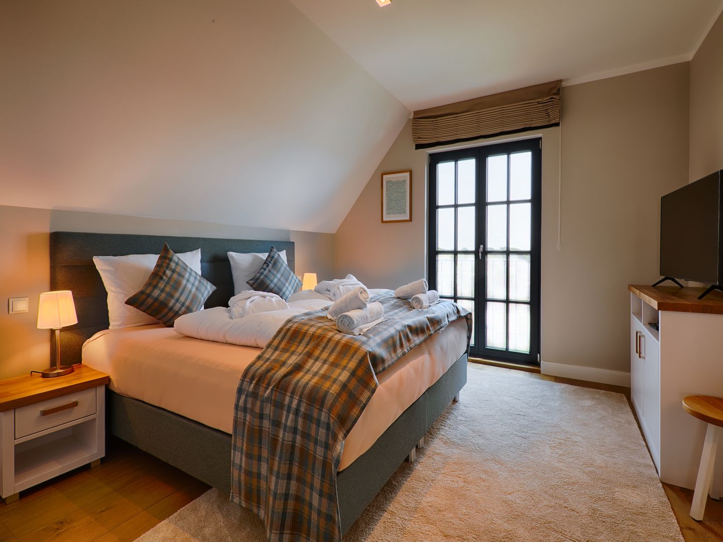 Luxus Reetdachvilla mit 3 Schlafzimmern, Sauna und Kamin (F22) - Schlafzimmer