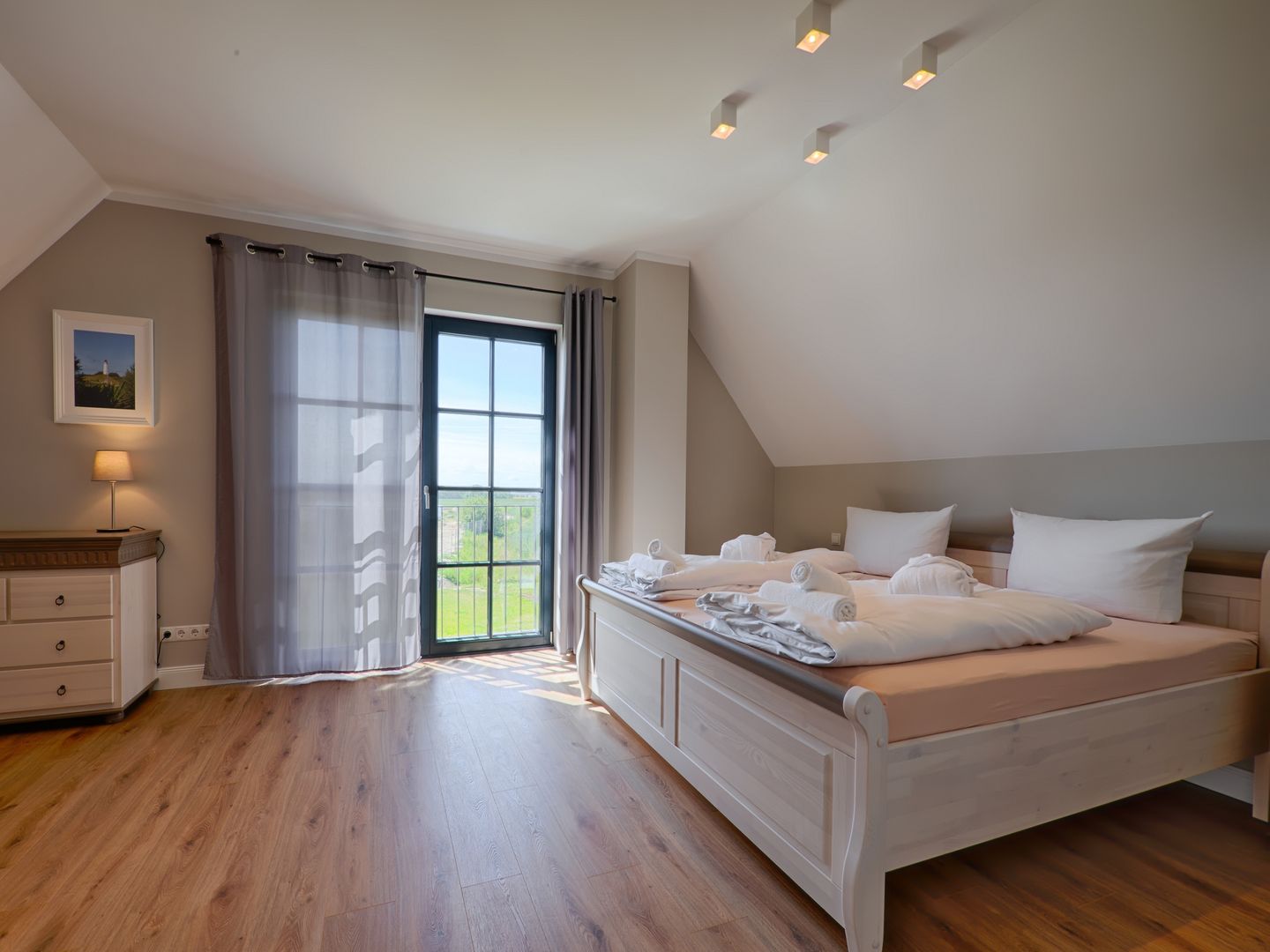 Premium Reetdachvilla mit 3 Schlafzimmern, Sauna und Kamin (F13) - Schlafzimmer