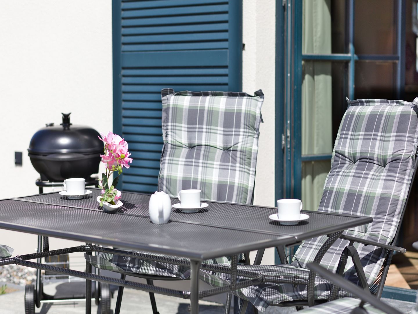 Premium Reetdachvilla mit 3 Schlafzimmern, Sauna und Kamin (F13) - Terrasse