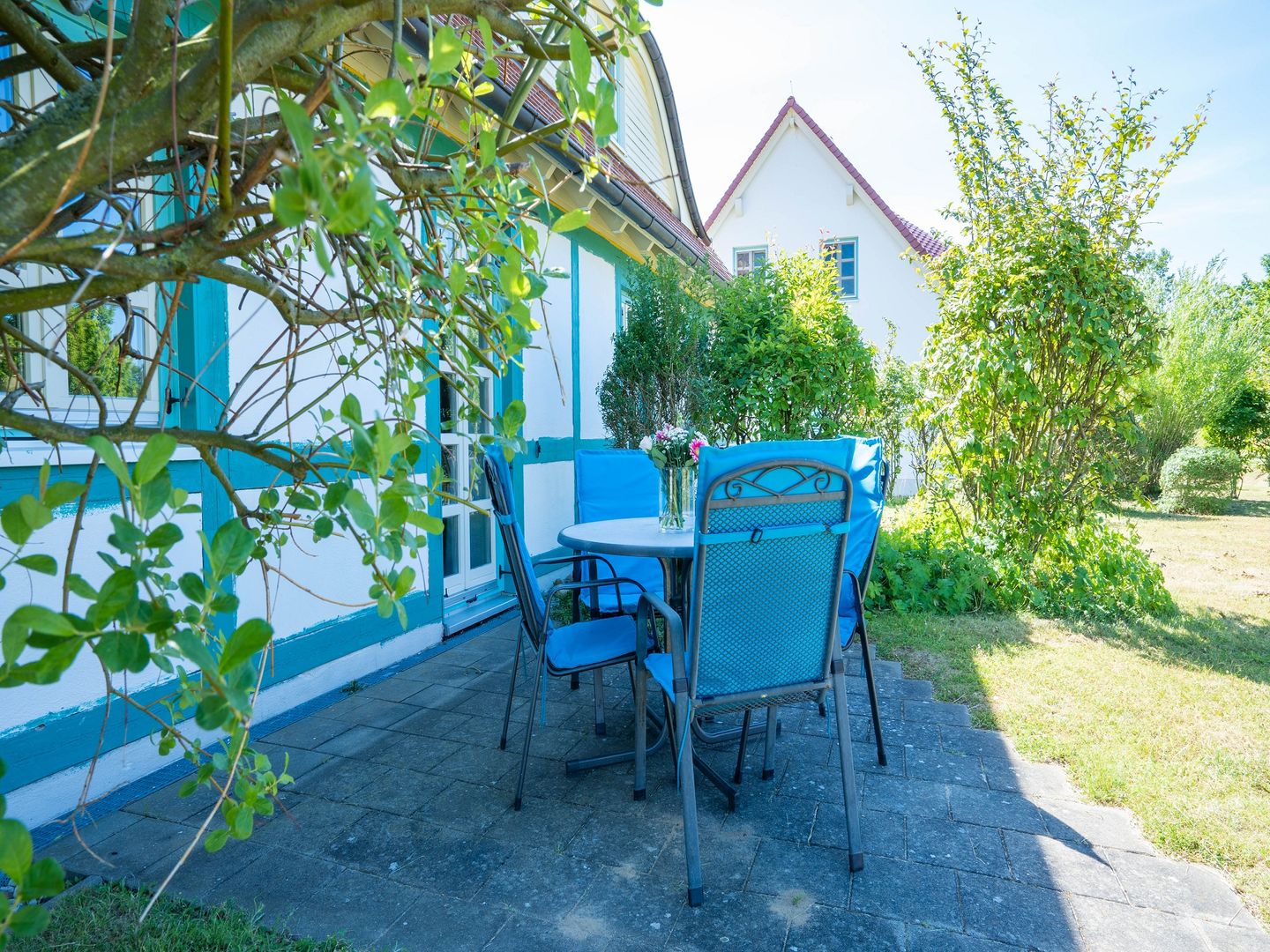 Feriendorf Rugana Komfort Ferienwohnung mit 1 Schlafzimmern und Terrasse (D28) Insel Rügen - Terrasse