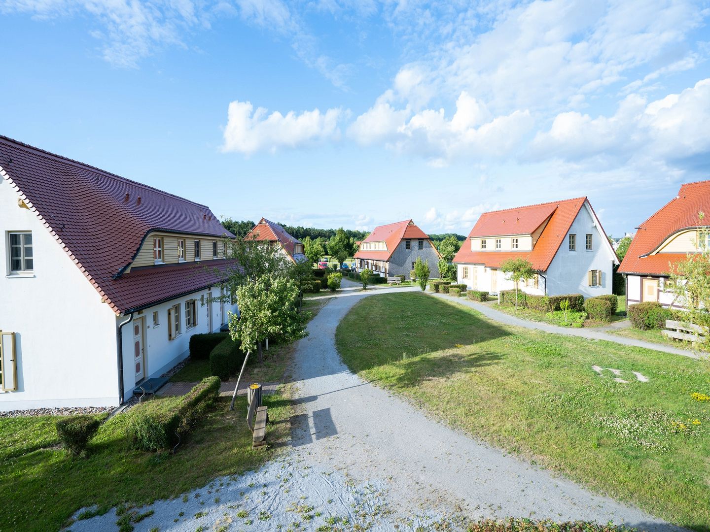 Feriendorf Rugana Klassik Ferienwohnung mit 1 Schlafzimmer (D16) Insel Rügen - Gartenblick