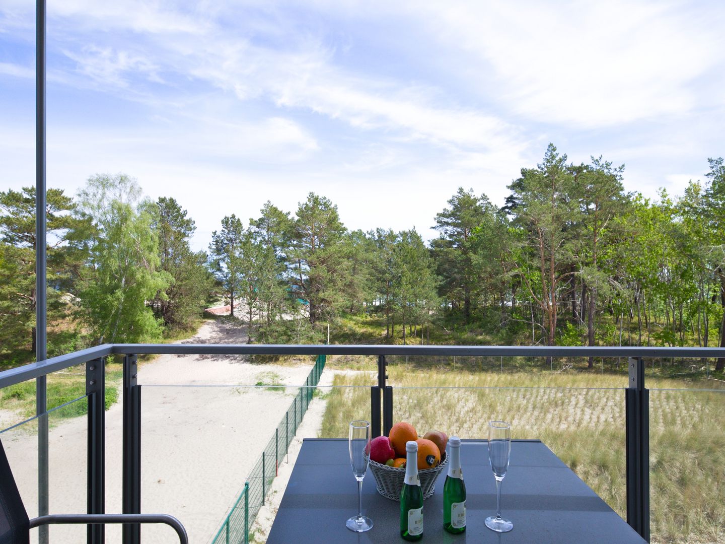 Dünenresidenz Prora Proradies Mitteldeck (B3/2.1) Insel Rügen - Balkon