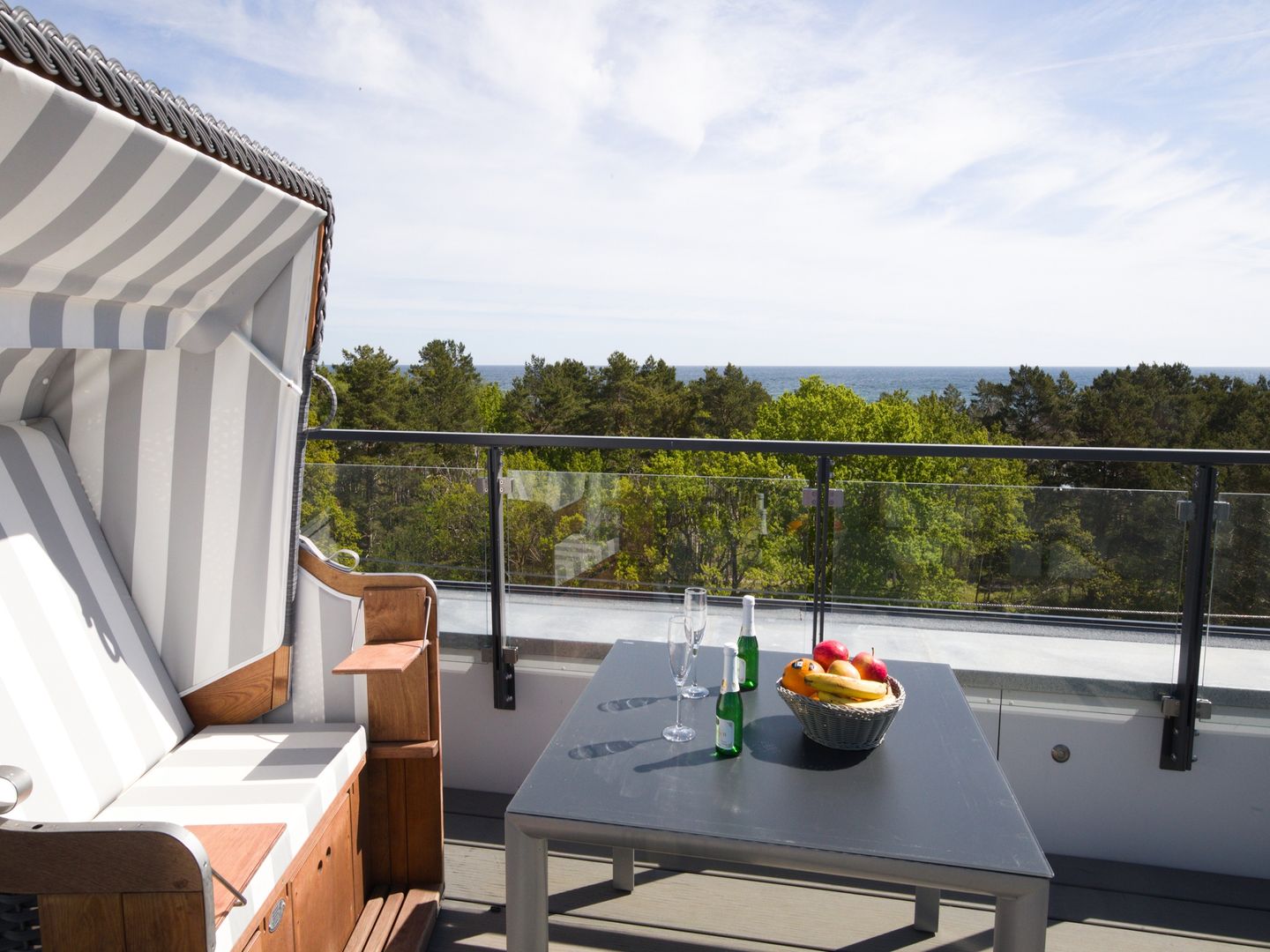 Dünenresidenz Prora Proradies Sonnendeck SkySuite (B3/5.4) Insel Rügen - Meerblick