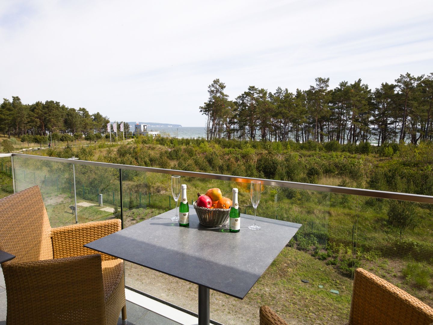 Dünenresidenz Prora Ferienwohnung mit Meerblick, 3 Schlafzimmern und Balkon (NP/207) Insel Rügen - Balkon