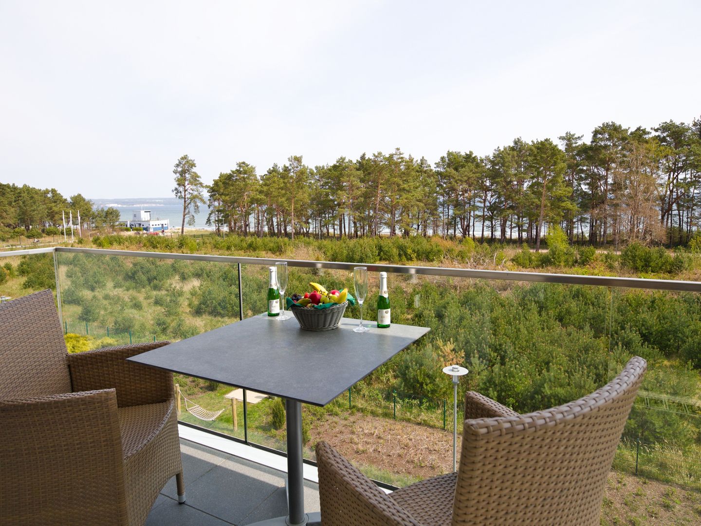 Dünenresidenz Prora Ferienwohnung mit Meerblick, 1 Schlafzimmer und Balkon (NP/312) Insel Rügen - Meerblick