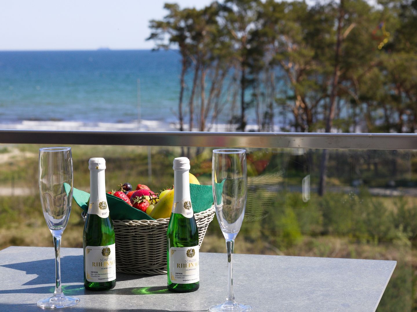 Dünenresidenz Prora Ferienwohnung mit Meerblick, 2 Schlafzimmern, Sauna und Balkon (NP/404) Insel Rügen - Meerblick