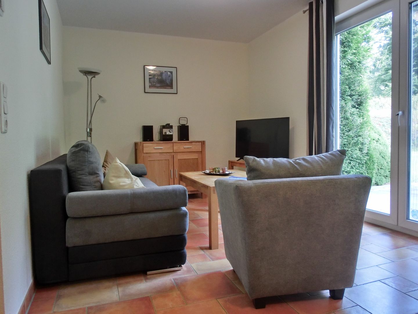  Ferienwohnung KWE 22EG Graal-Müritz Küstenwald - Wohnzimmer