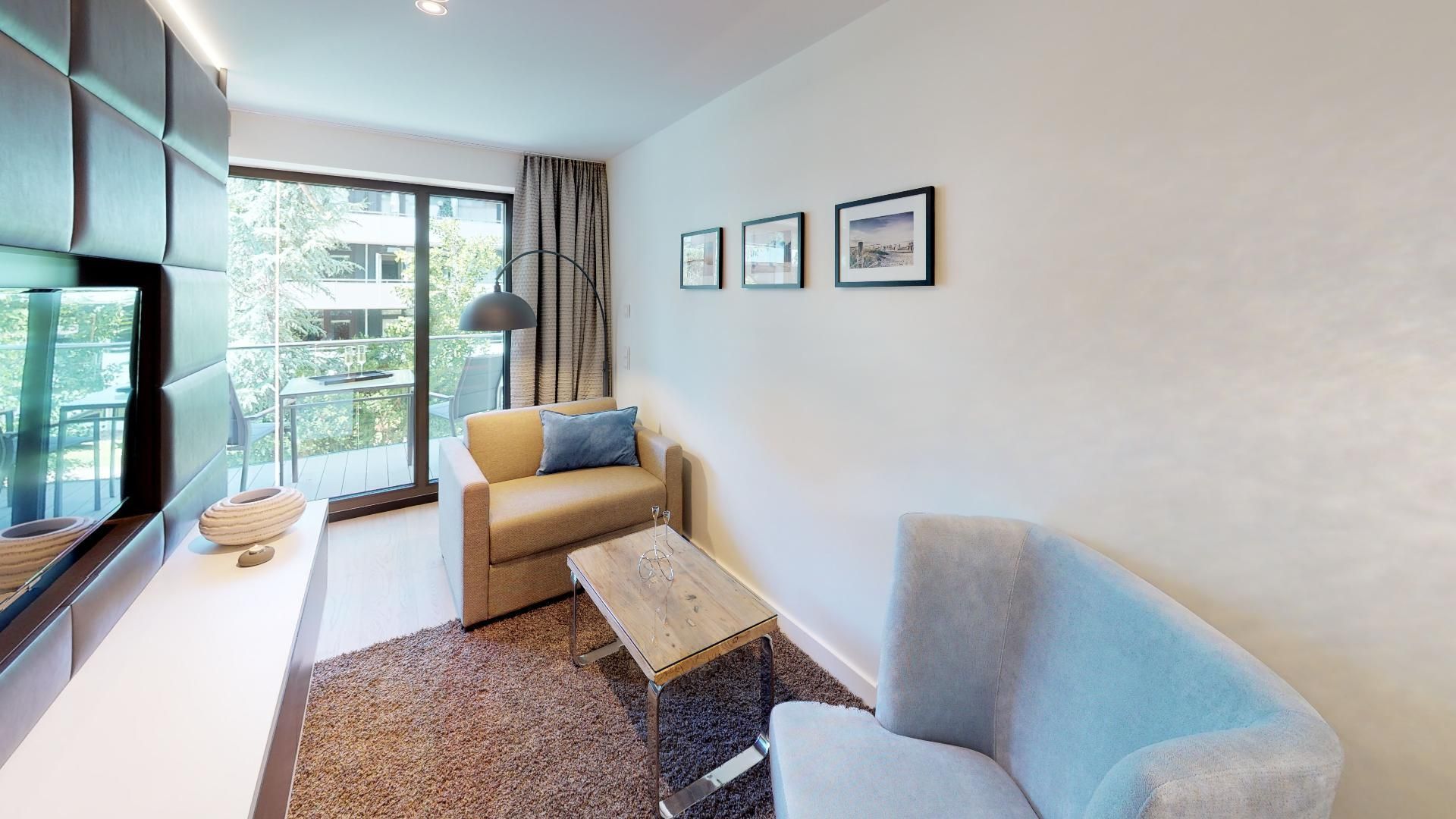 Strandnahes Apartment mit Balkon & Hund willkommen