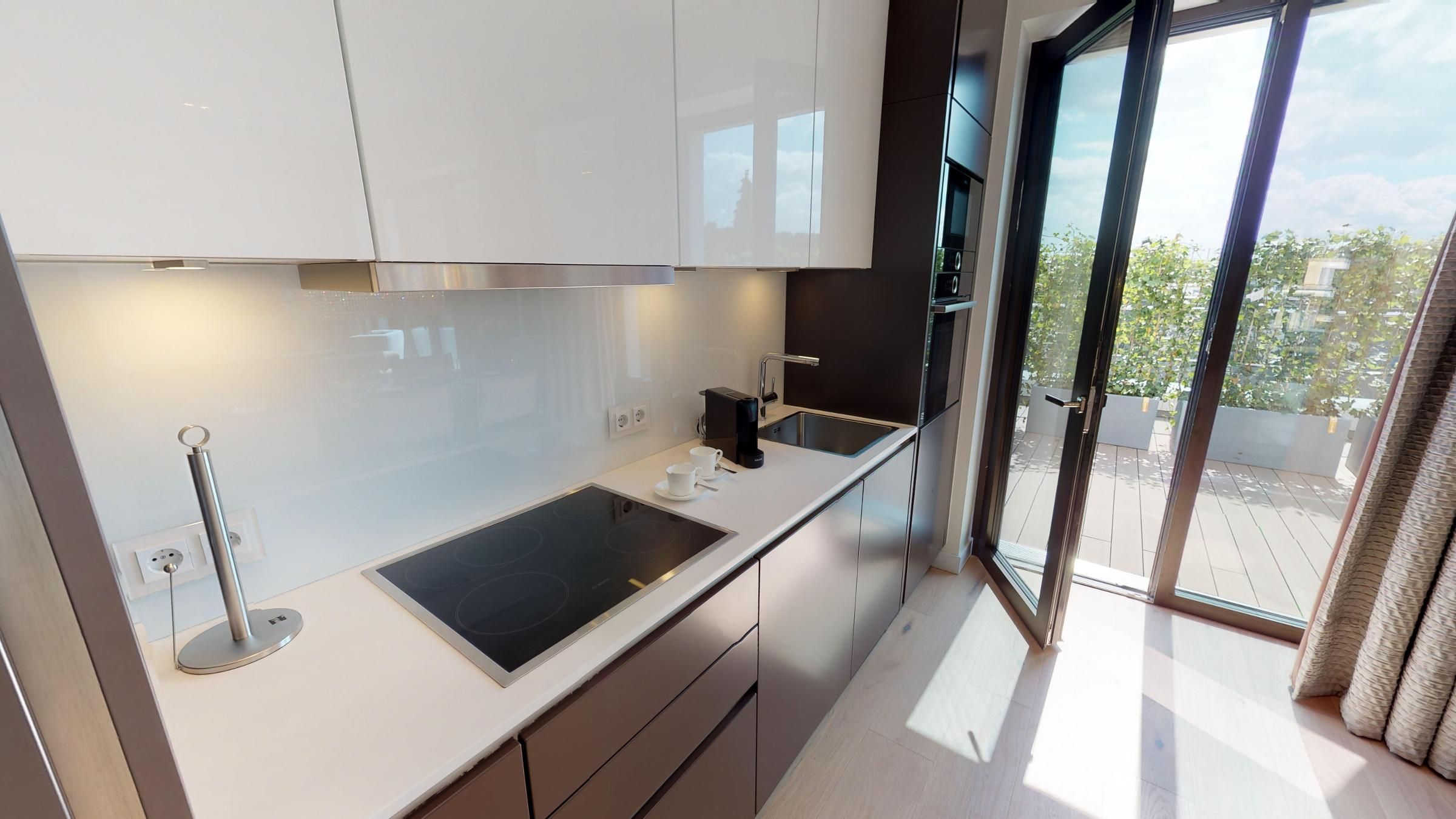 Luxus Ferienpenthouse mit Sauna und Balkon und Sauna in Strandlage