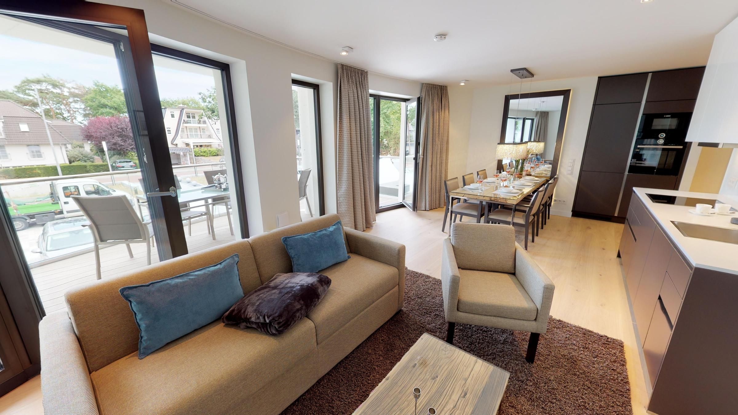 Luxusapartment mit Sauna & Balkon – hundefreundlich!