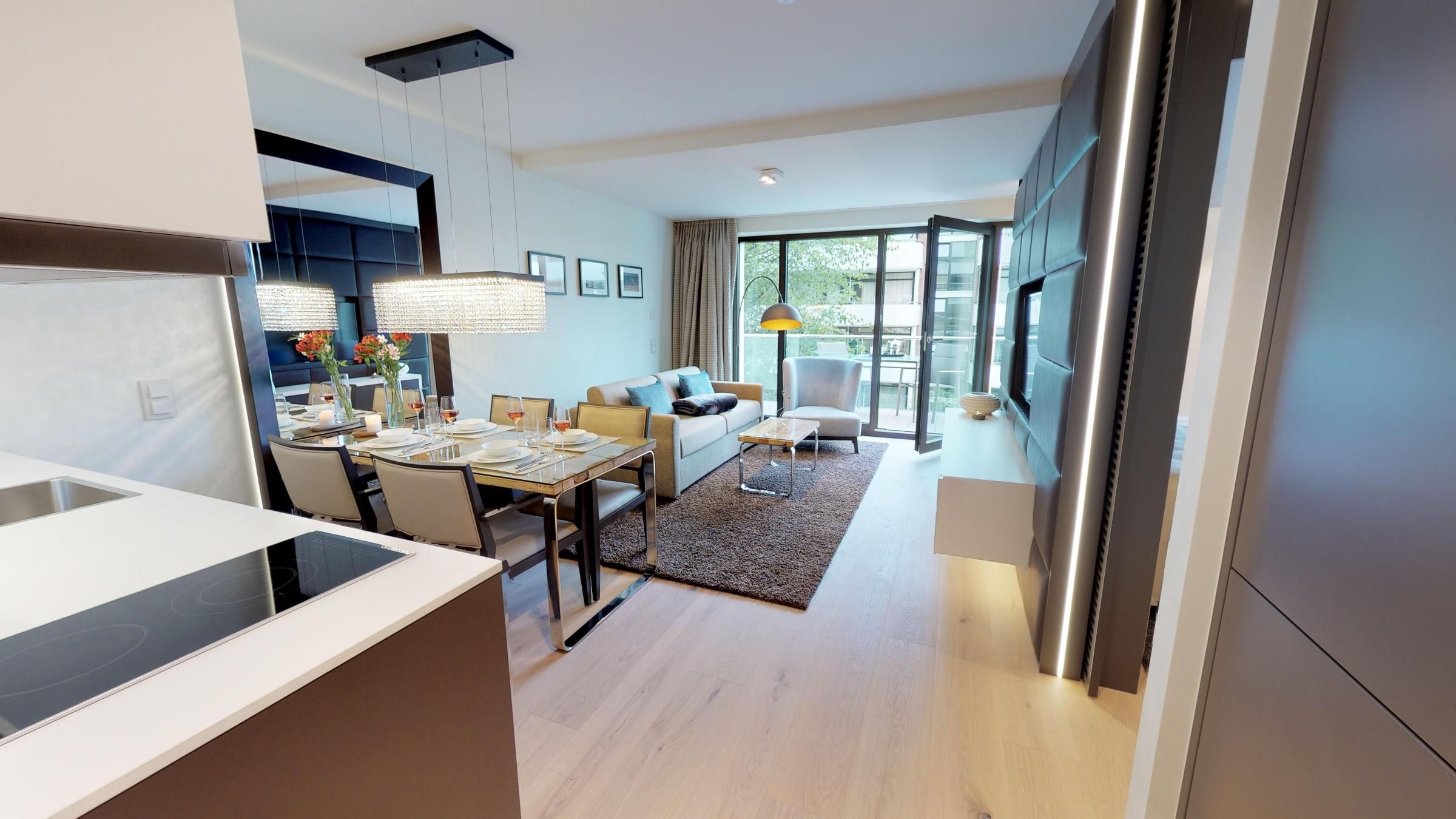 Luxuriöse Ferienwohnung mit Sauna und Balkon in strandnaher Lage