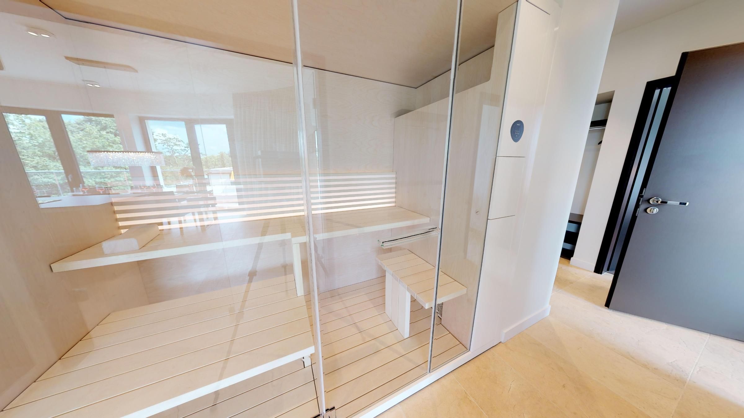 Luxus Ferienpenthouse 4.05 mit Sauna und riesiger Dachterrasse in Strandlage