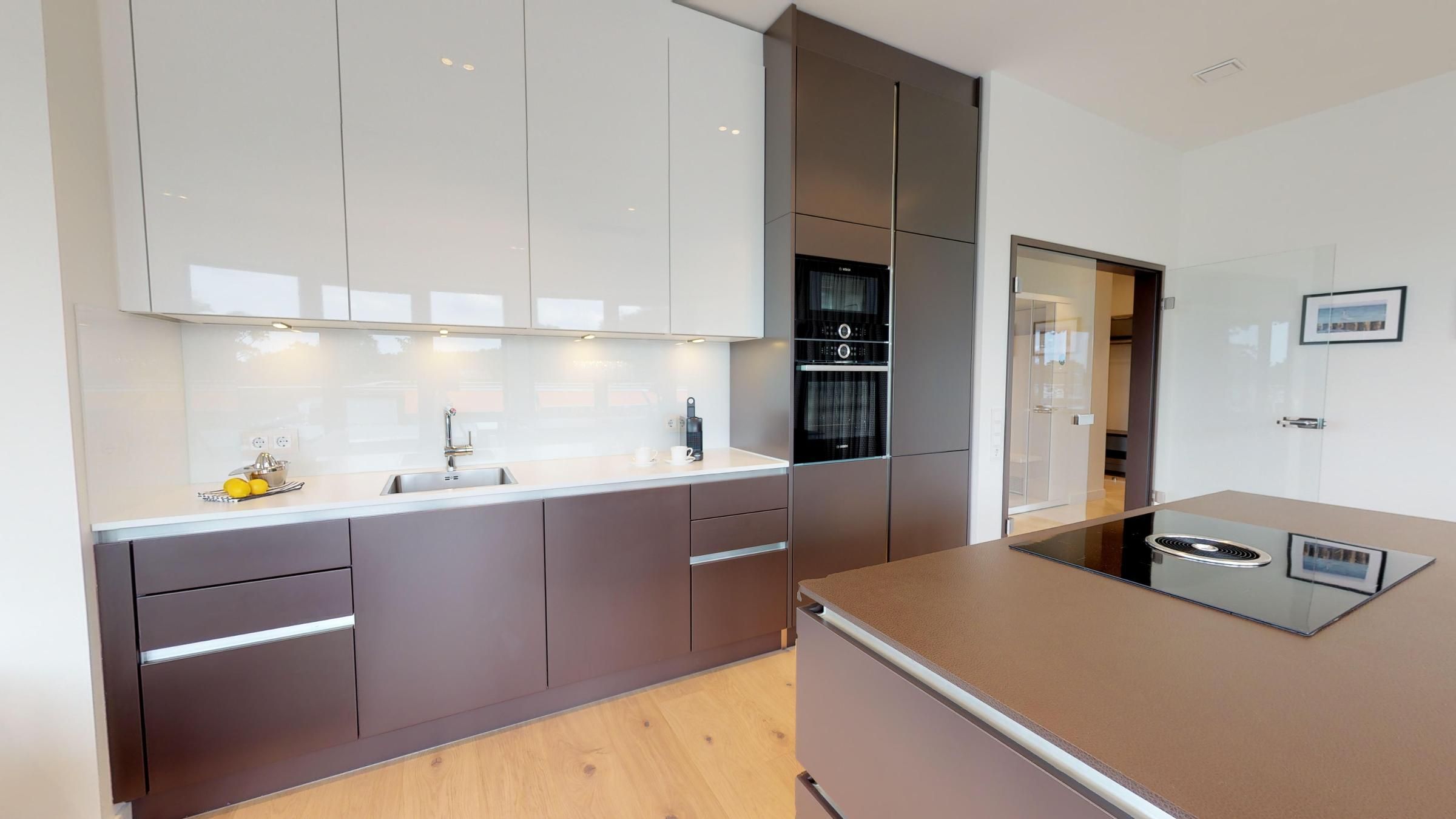 Luxus Ferienpenthouse mit Sauna und riesiger Dachterrasse in Strandlage