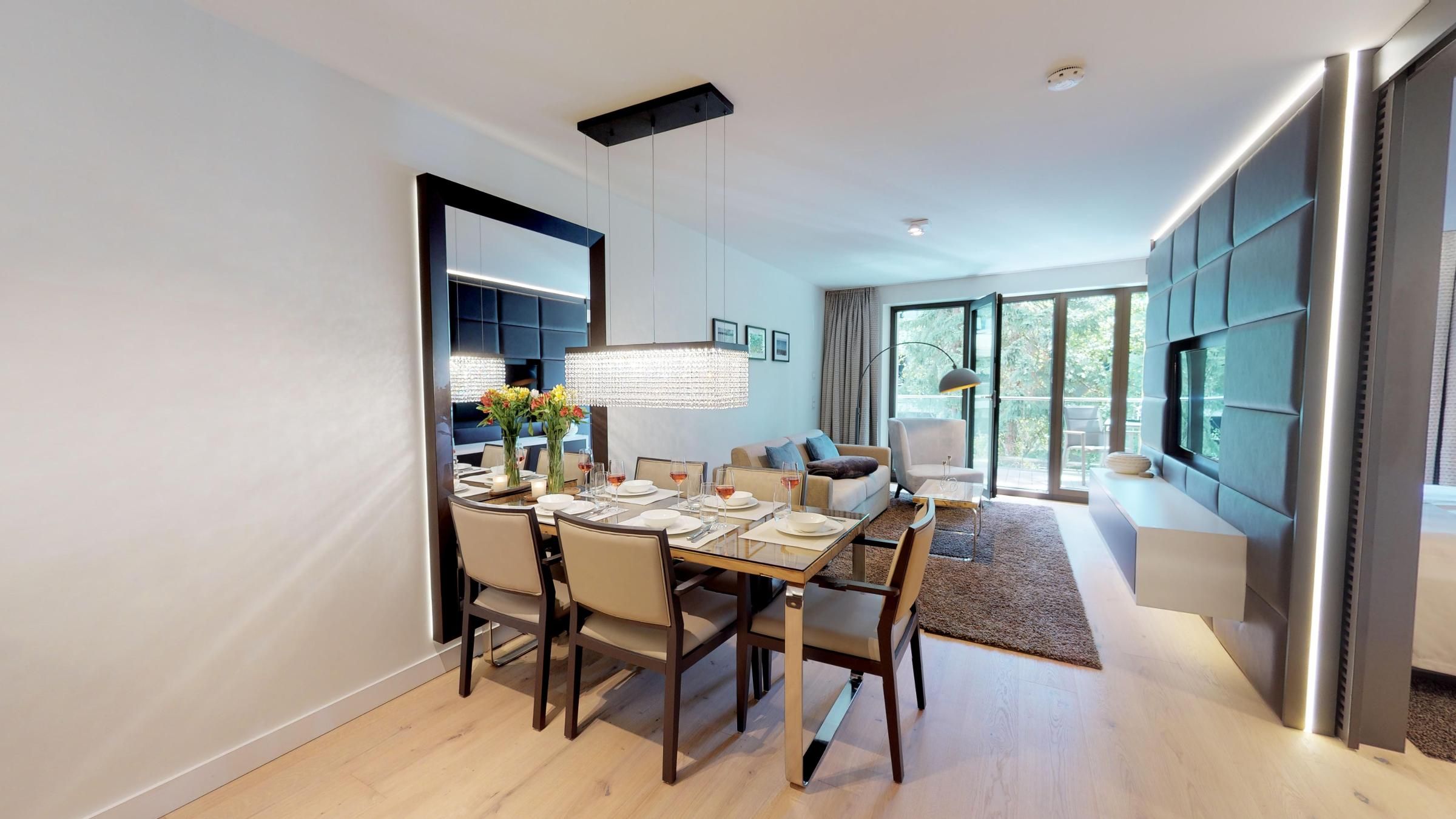 Modernes Apartment mit Sauna, Balkon und Strandnähe