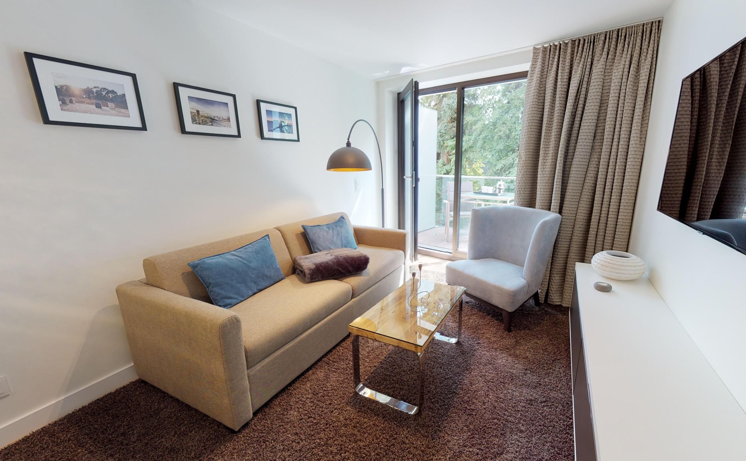 Luxus, Haustierfreundlich & Strandnah - Ferienapartment mit Balkon & Sauna in Timmendorfer Strand