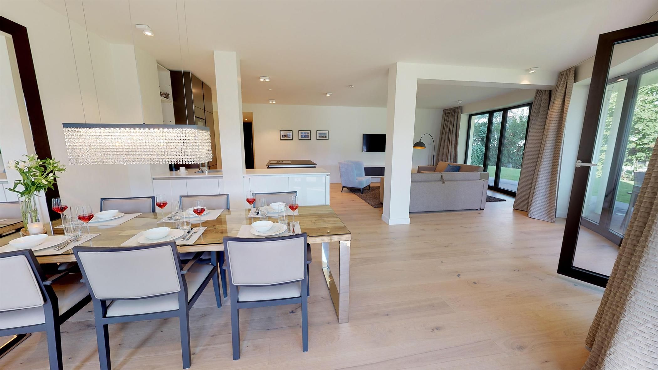 Luxusapartment nahe dem Strand – Erdgeschoss mit Terrasse und Sauna