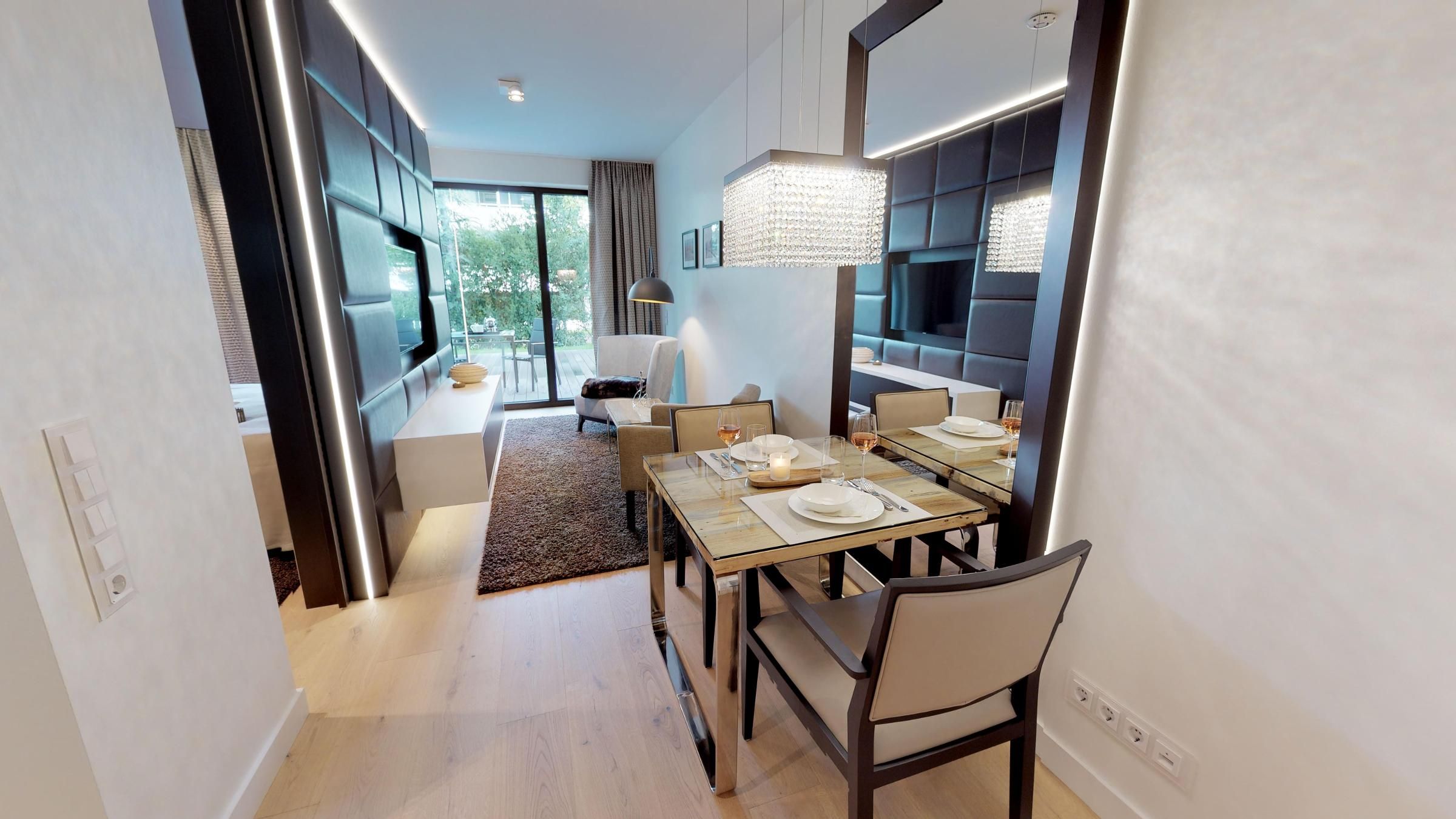 Luxusapartment nahe dem Strand – Erdgeschoss mit Terrasse