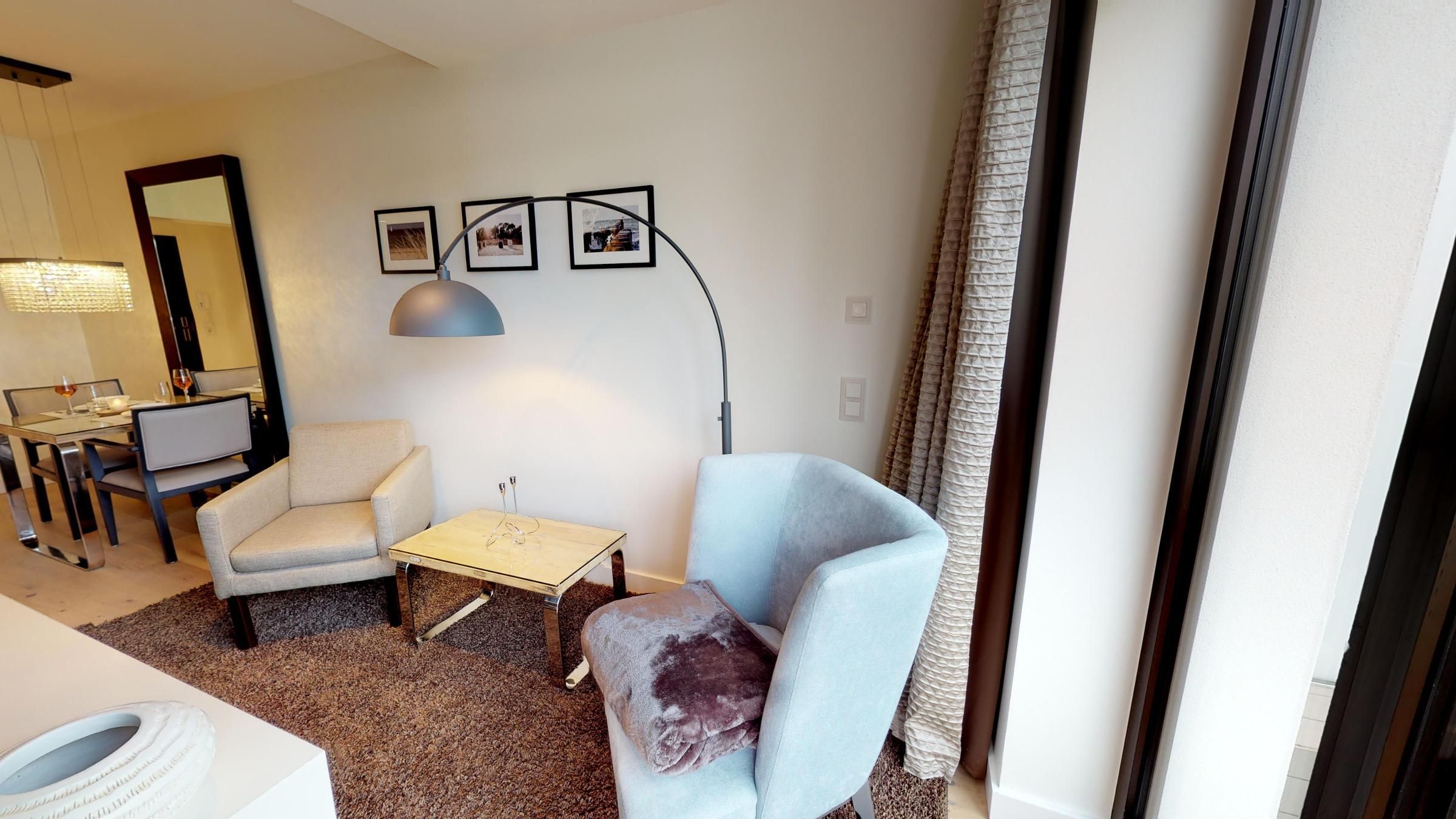 Luxuriöse Ferienwohnung mit Balkon in strandnaher Lage