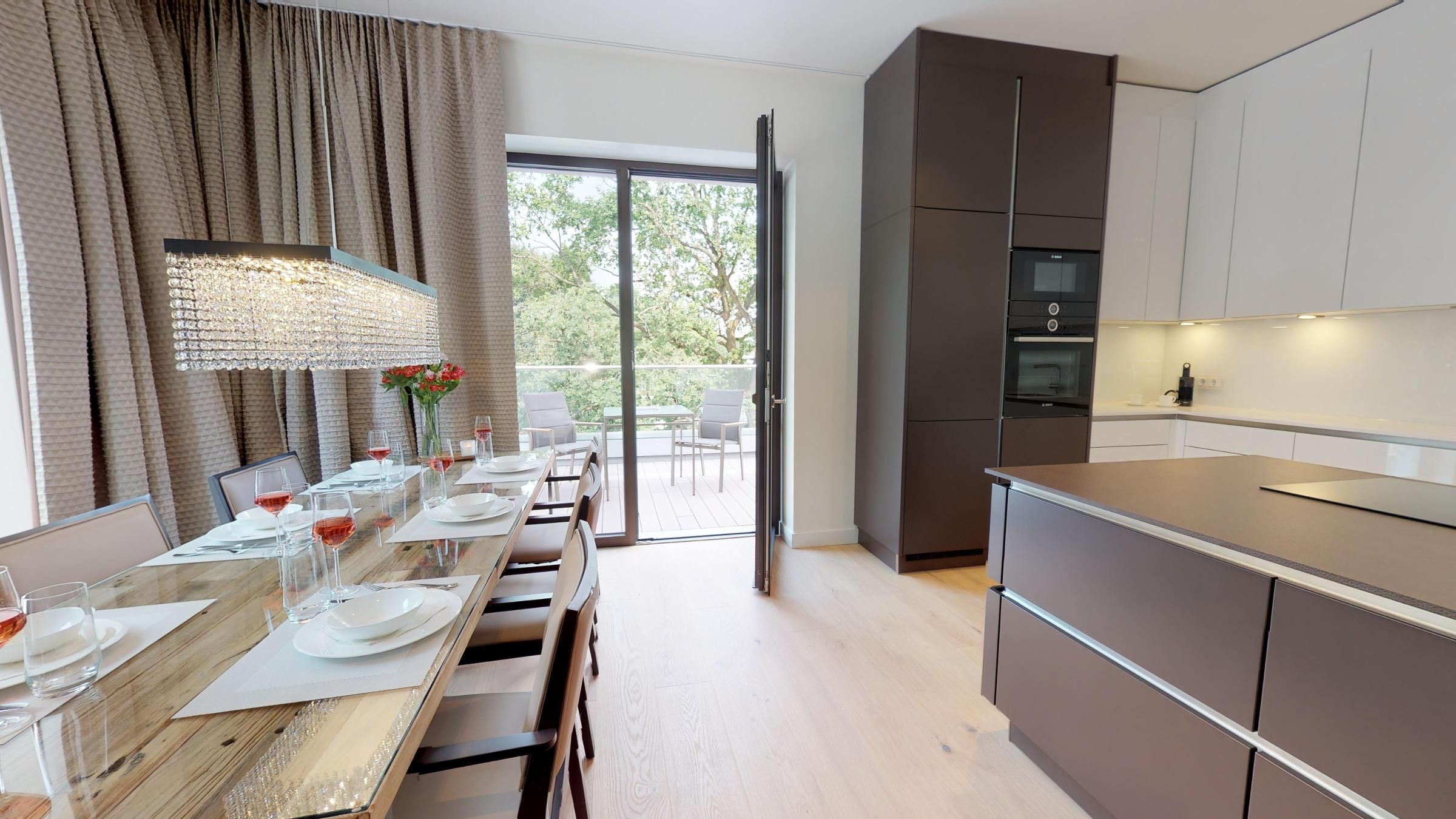 Luxus Ferienpenthouse mit Sauna und riesiger Dachterrasse in Strandlage