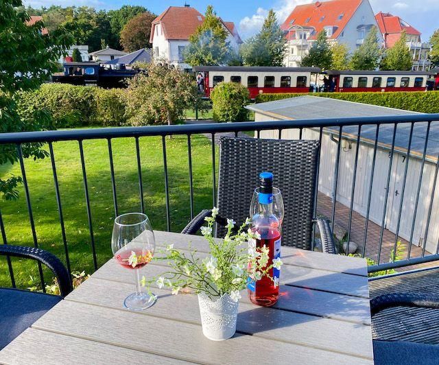 Balkon mit Blick auf den Molli