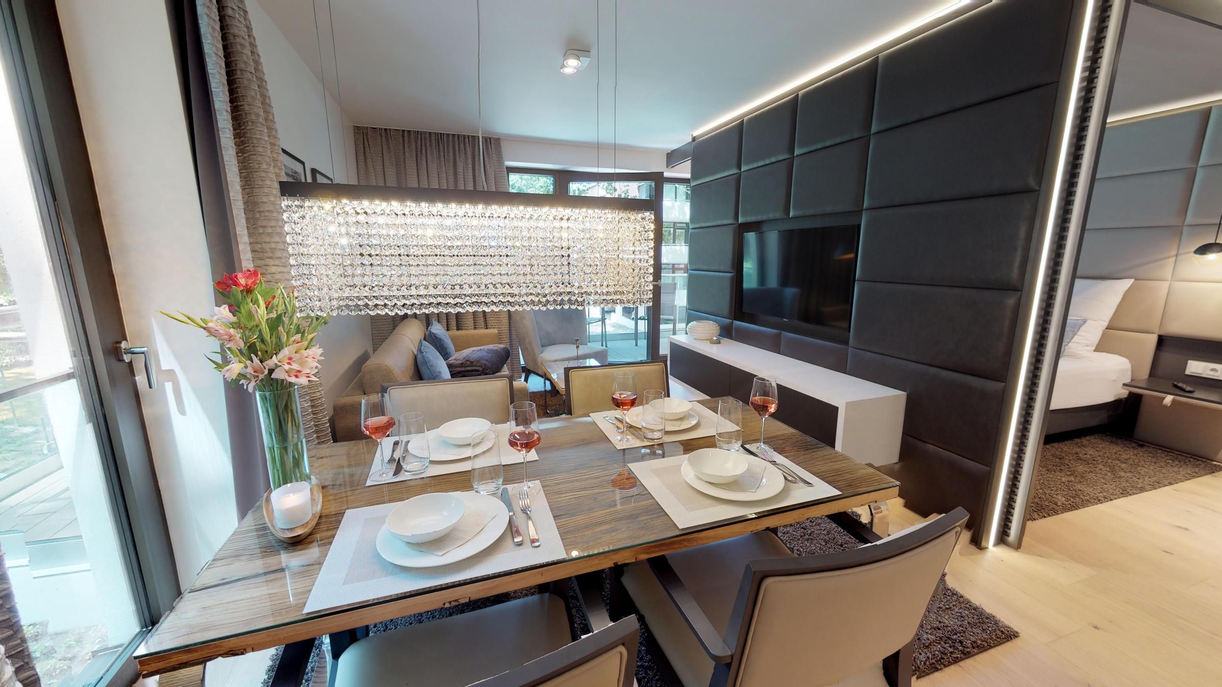 Elegantes Apartment mit Sauna, Balkon und Meer-Flair