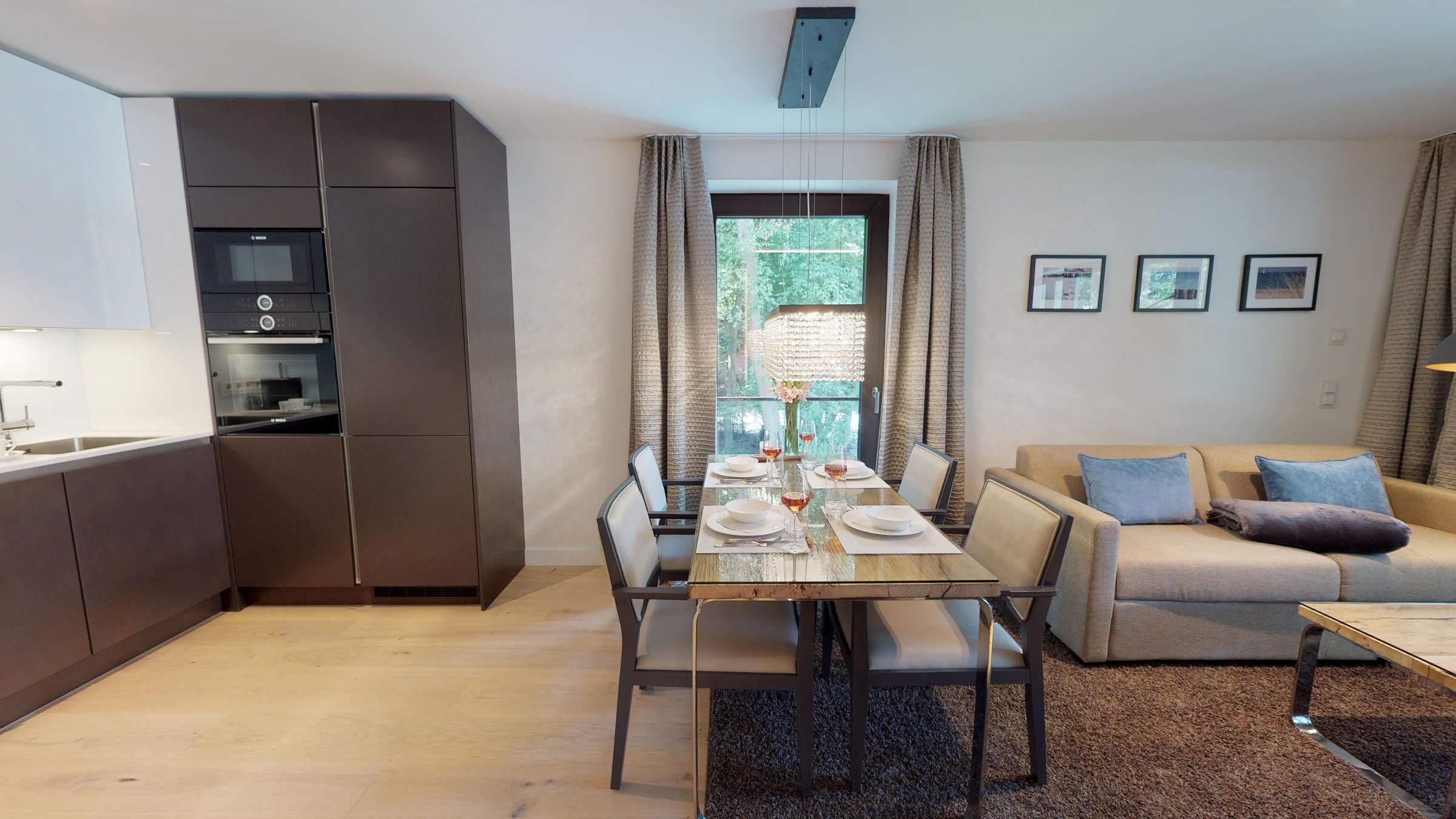 Elegantes Apartment mit Sauna, Balkon und Meer-Flair