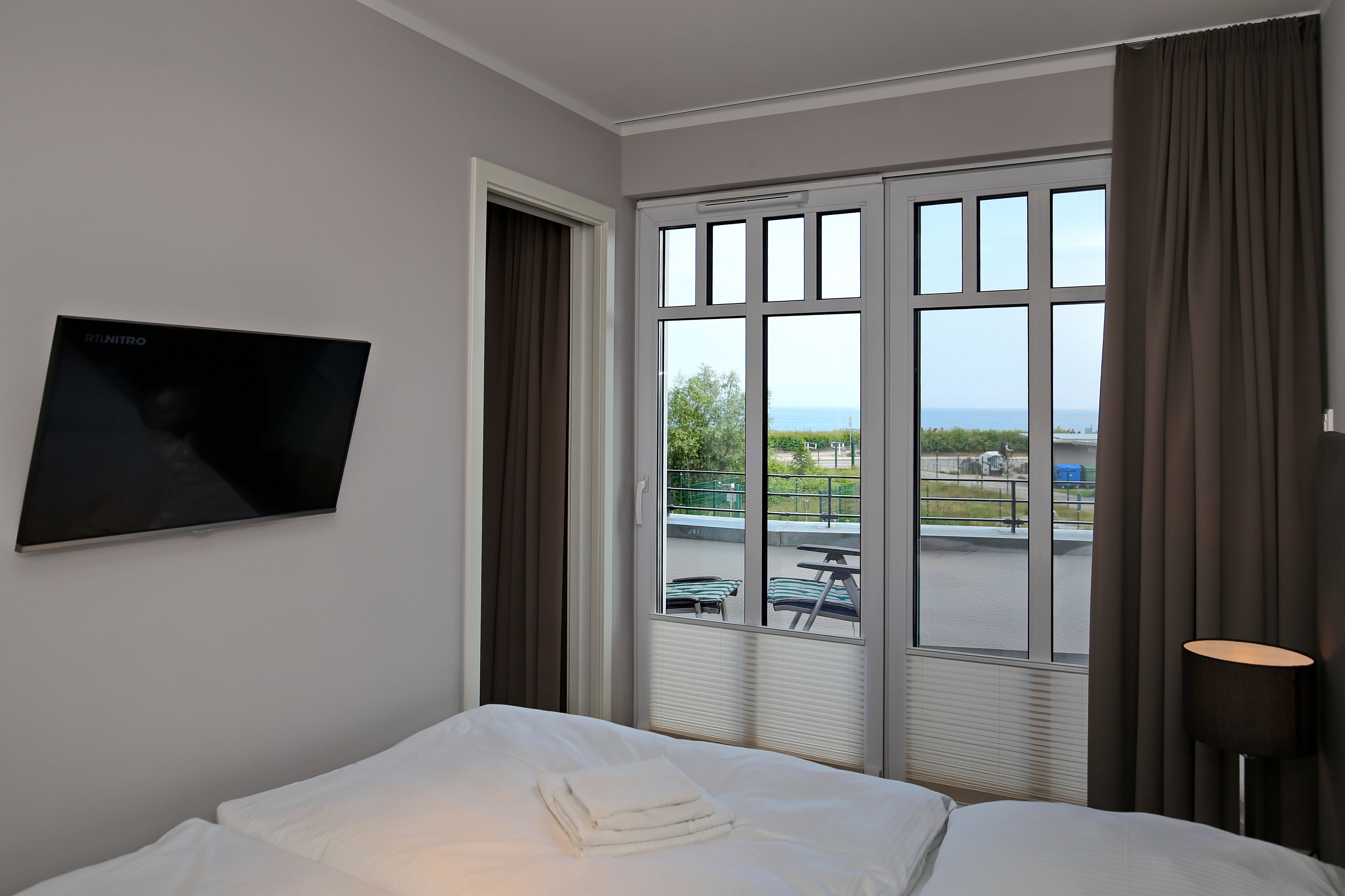 Schlafzimmer mit Meerblick