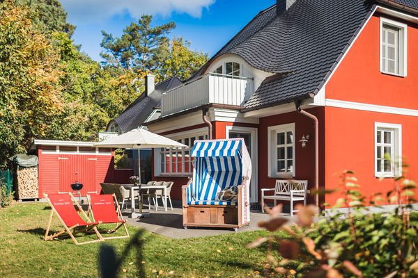 Pinne, gemütliches Ferienhaus in Wald- und Strandnähe