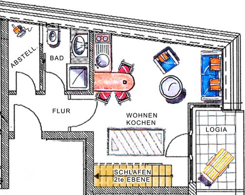 Foto 8 Ferienwohnung Ostfriesland Norderney Haus Hansa Wohnung 11 (Objekt 81988) Nordsee