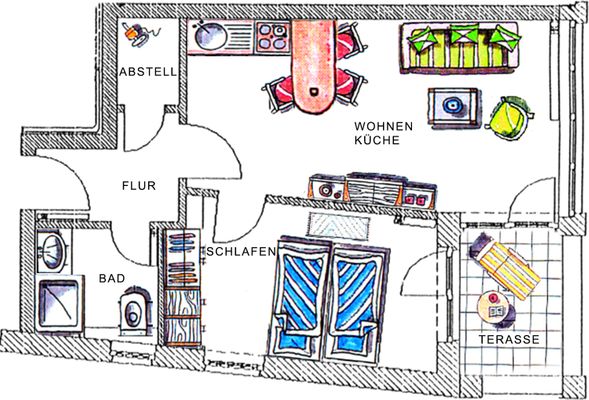 Foto 9 Ferienwohnung Ostfriesland Norderney Haus Hansa Wohnung 4 (Objekt 81937) Urlaub