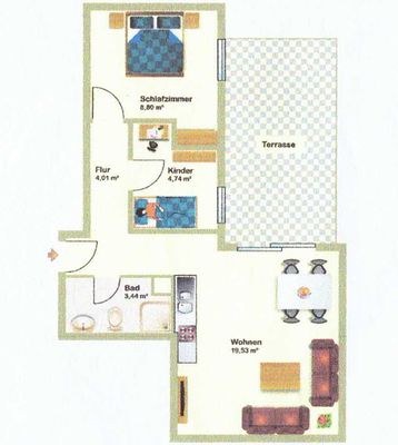 Foto 13 Ferienwohnung Ostfriesland Norderney Haus Windrose Wohnung 3 (Objekt 81942) Nordsee