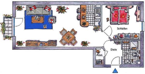 Foto 14 Ferienwohnung Ostfriesland Norderney Villa Nordland Wohnung 18 (Objekt 81953) Urlaub