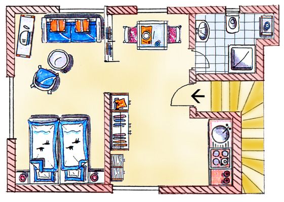 Foto 8 Ferienwohnung Ostfriesland Norderney Haus Nordhelm Eck Wohnung 2 (Objekt 81974) Nordsee