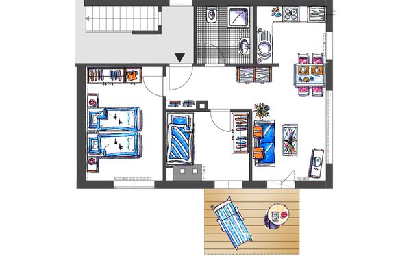 Foto 8 Ferienwohnung Ostfriesland Norderney Jann-Berghaus-Straße 20 Wohnung 3 (Objekt 81954) Nordsee