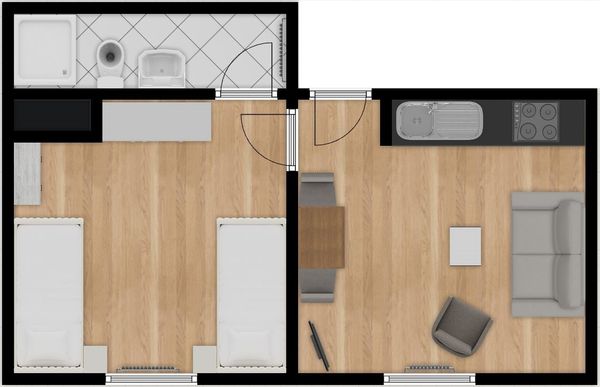 Foto 2 Ferienwohnung Ostfriesland Norderney Haus Nora 2-Raum-Fewo  1 (Objekt 102315) suchen