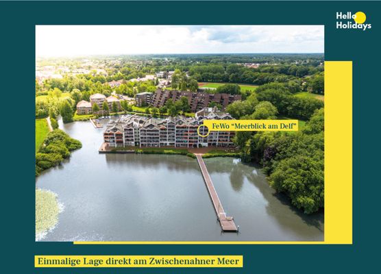 Vogelperspektive, Meerblick am Delf, Bad Zwischenahn