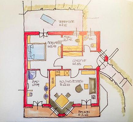 Grundriss, Chalet Chip-In, Haarbach