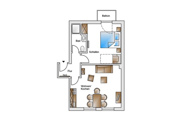 Foto 12 Ferienwohnung Ostfriesland Norderney Haus Christine Wohnung 6 Nordlicht (Objekt 90731) suchen