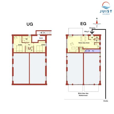 Foto 17 Ferienwohnung Ostfriesland Juist Haus Treibgut 233 - Wohnung 3 (Objekt 26110) suchen