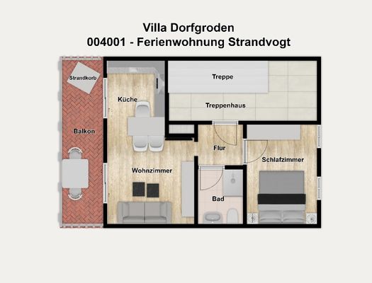 Foto 11 Ferienwohnung Ostfriesland Wangerooge Villa Dorfgroden Ferienwohnung Strandvogt (Objekt 64228) buchen