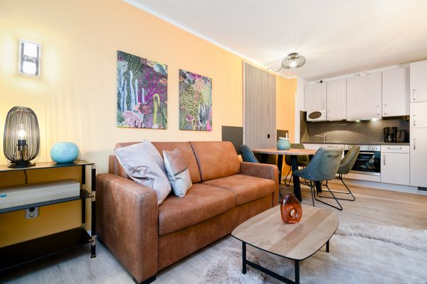 Beach Apartment 7 mit Balkon, Gemeinschaftssauna und Grillplatz