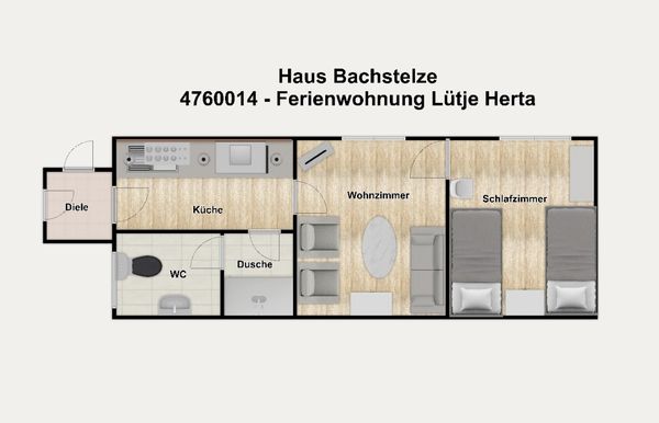 Foto 20 Ferienwohnung Ostfriesland Borkum Haus Bachstelze Ferienwohnung Lütje Herta (Objekt 26738) Reise