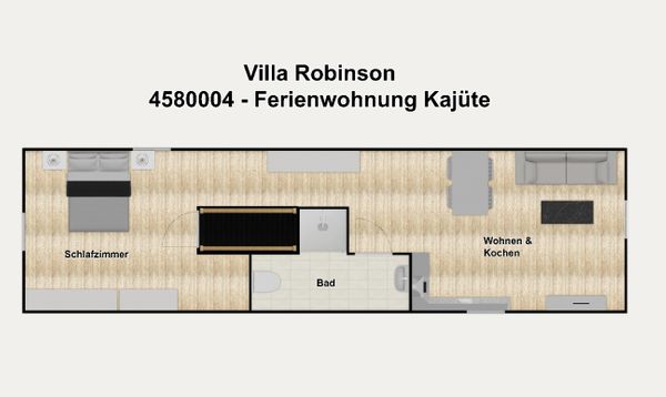 Foto 17 Ferienwohnung Ostfriesland Borkum Villa Robinson Ferienwohnung Kajüte (Objekt 24609) suchen