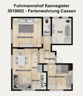 Foto 16 Ferienwohnung Ostfriesland Juist Fuhrmannshof Ferienwohnung Cassen (Objekt 74665) buchen