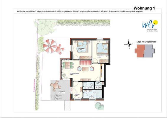 Foto 27 Ferienwohnung Ostfriesland Langeoog Haus Christine Ferienwohnung Düünstuuv (Objekt 75124) suchen