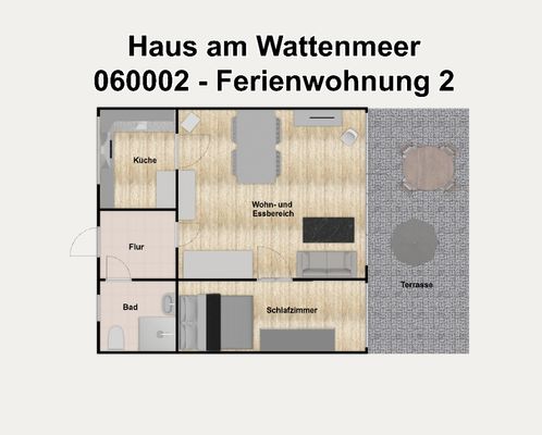Foto 28 Ferienwohnung Ostfriesland Wangerooge Haus am Wattenmeer Ferienwohnung 2 (Objekt 24265) Nordsee